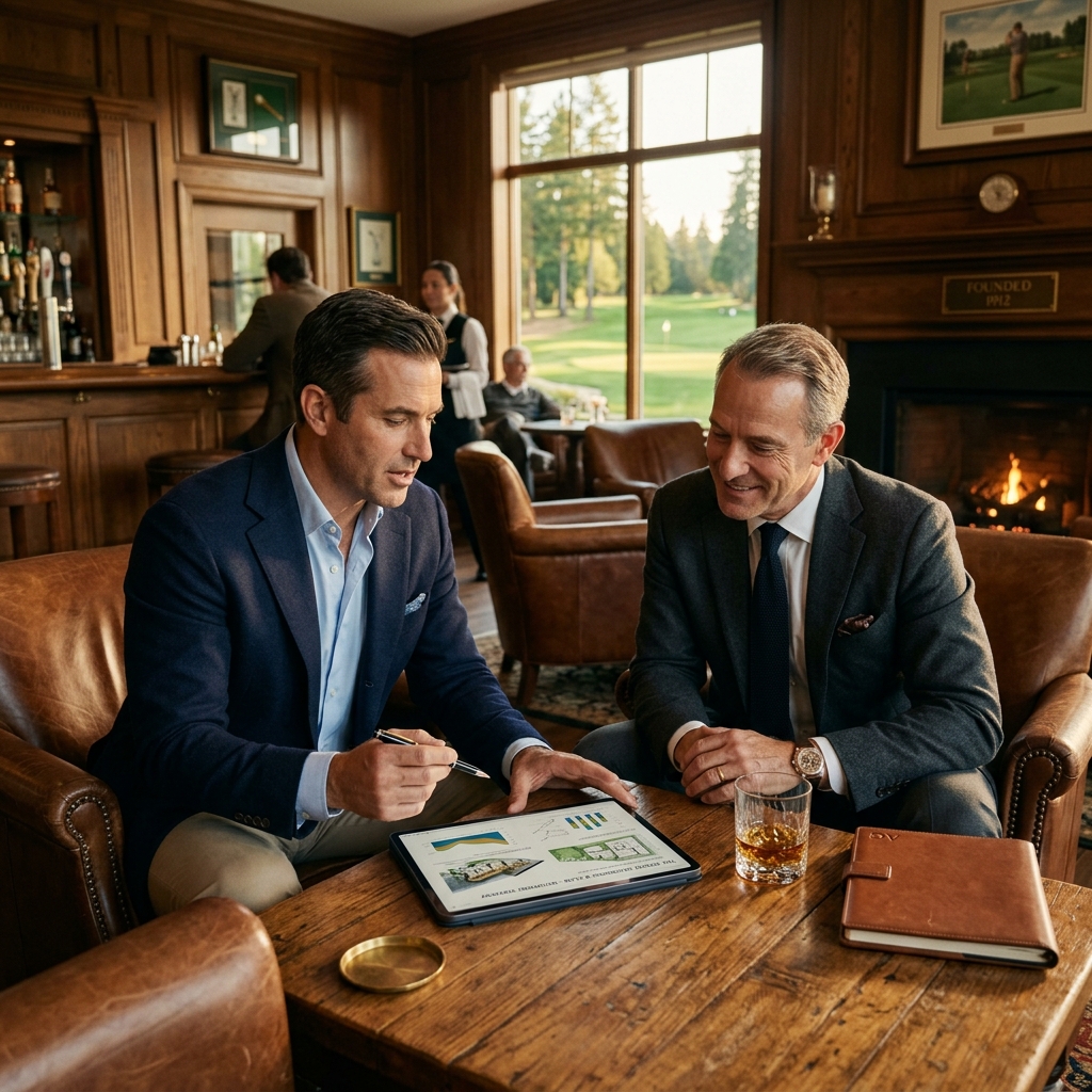 Founders in premium clubhouse